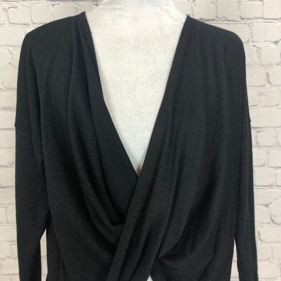 Clara Sunwoo Black Twist Front Sweater Size S - Picture 4 of 7
